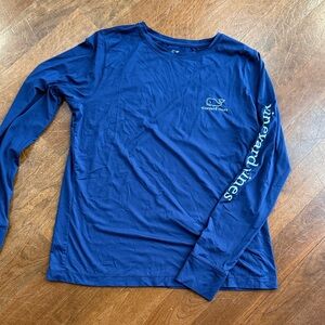 Vineyard Vines Navy Long Sleeve Tee